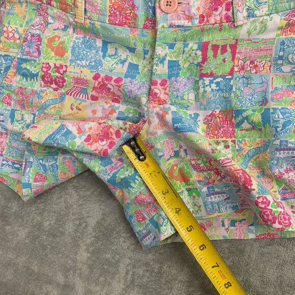 Lilly Pulitzer Shorts Womens Size 2 Pop Up State of Mind Callahan Knit Casual 5” - Picture 4 of 9